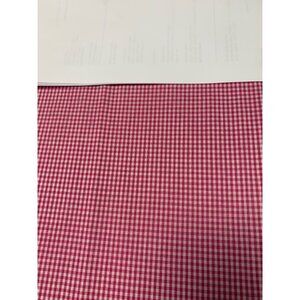 Pink & White Gingham Cotton Fabric 1/2 Yard 44" Wide Sewing Crafts Quilting